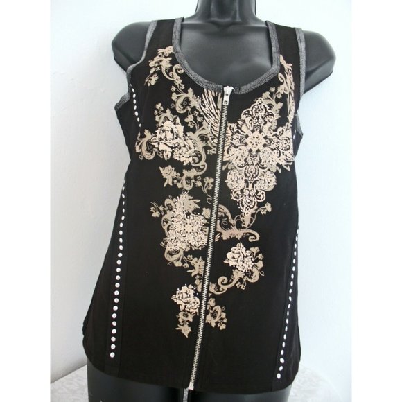 from Los Angeles bus stop Fleur De Lis and Rose tank top size XL - Picture 5 of 7